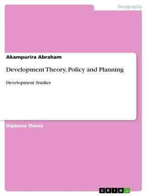 cover image of Development Theory, Policy and Planning